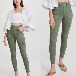 SPANX Olive Green Skinny Cargo Jeans